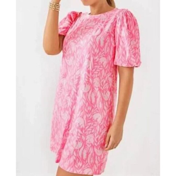 Lilly Pulitzer Mercer Dress Women's Size XXS in Rousseau Pink Tulip To Tango - Picture 1 of 5